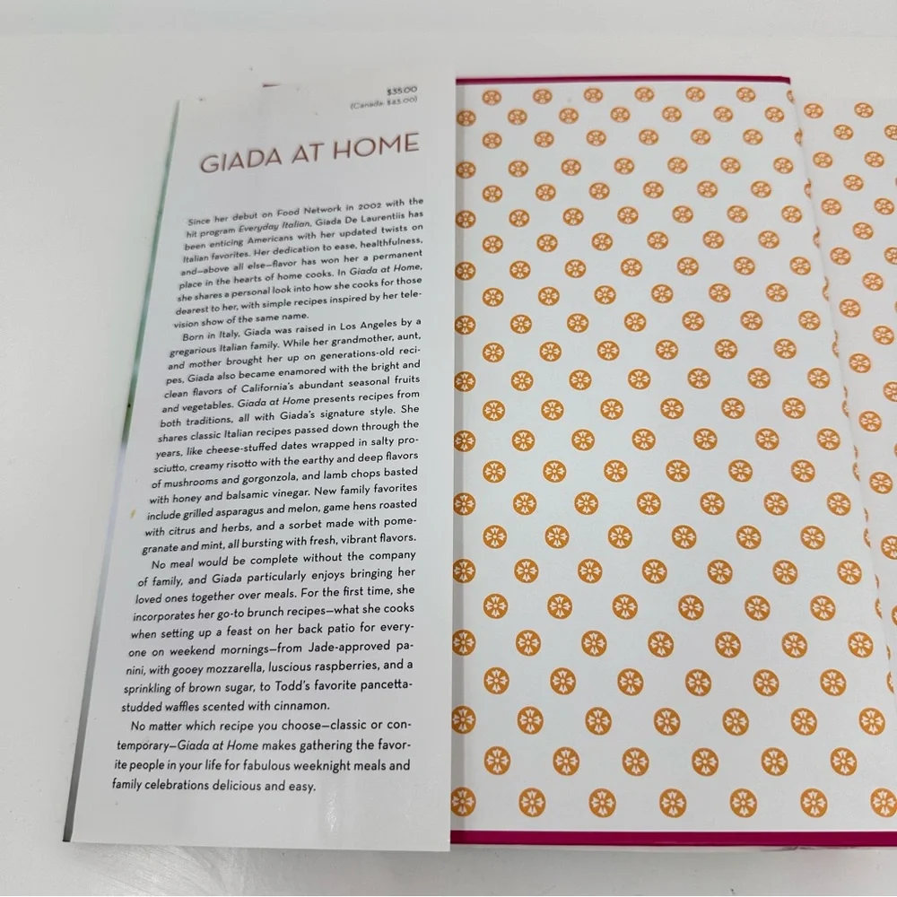 Giada De Laurentiis Autographed Happy Cooking First Edition & Giada At Home